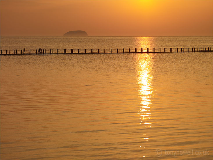 Steep Holm from Marine Lake